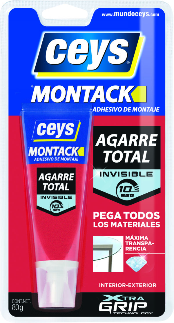 ADHESIVO MONTACK AGARRE TOTAL INVISIBLE 80 g